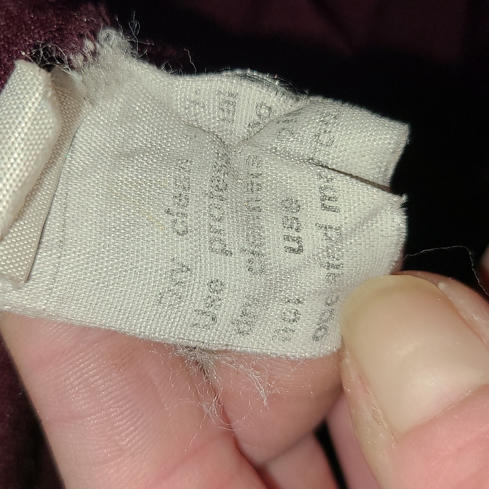 Vintage Act III Red Wine Velvet Vest - Picture 8 of 8